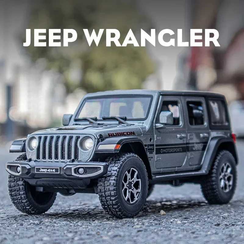 122 Jeeps Wrangler Rubicon Alloy Diecasts Toy Vehicles Metal Toy Car Model Sound and light Pull back Collection Kids Toy Gift J251129