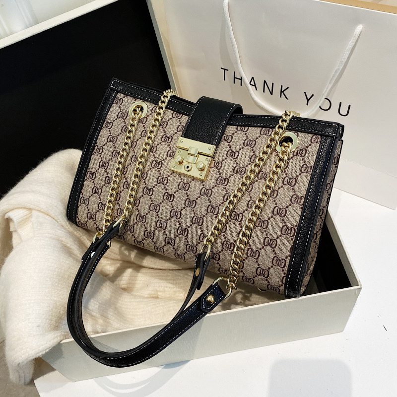 Designer bag free shipping 2025 new fashionable tote bag premium texture printed single shoulder underarm bag for womens