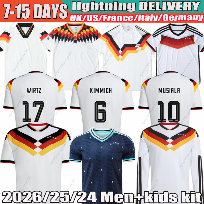 XXXL 4XL 2026 25 24 Deutschlands trikot 90 94 14 Retro trikot Musiala Wirtz Havertz Kimmich Germany soccer jersey Tah RUDIGER Raum MULLER football shirt Men kids kit