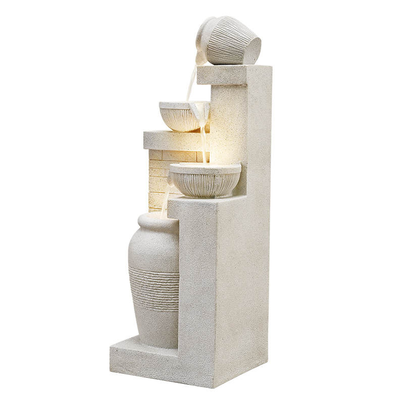 Feng Shui Wealth Fountain with Flowing Water Ornaments for Office Decorations