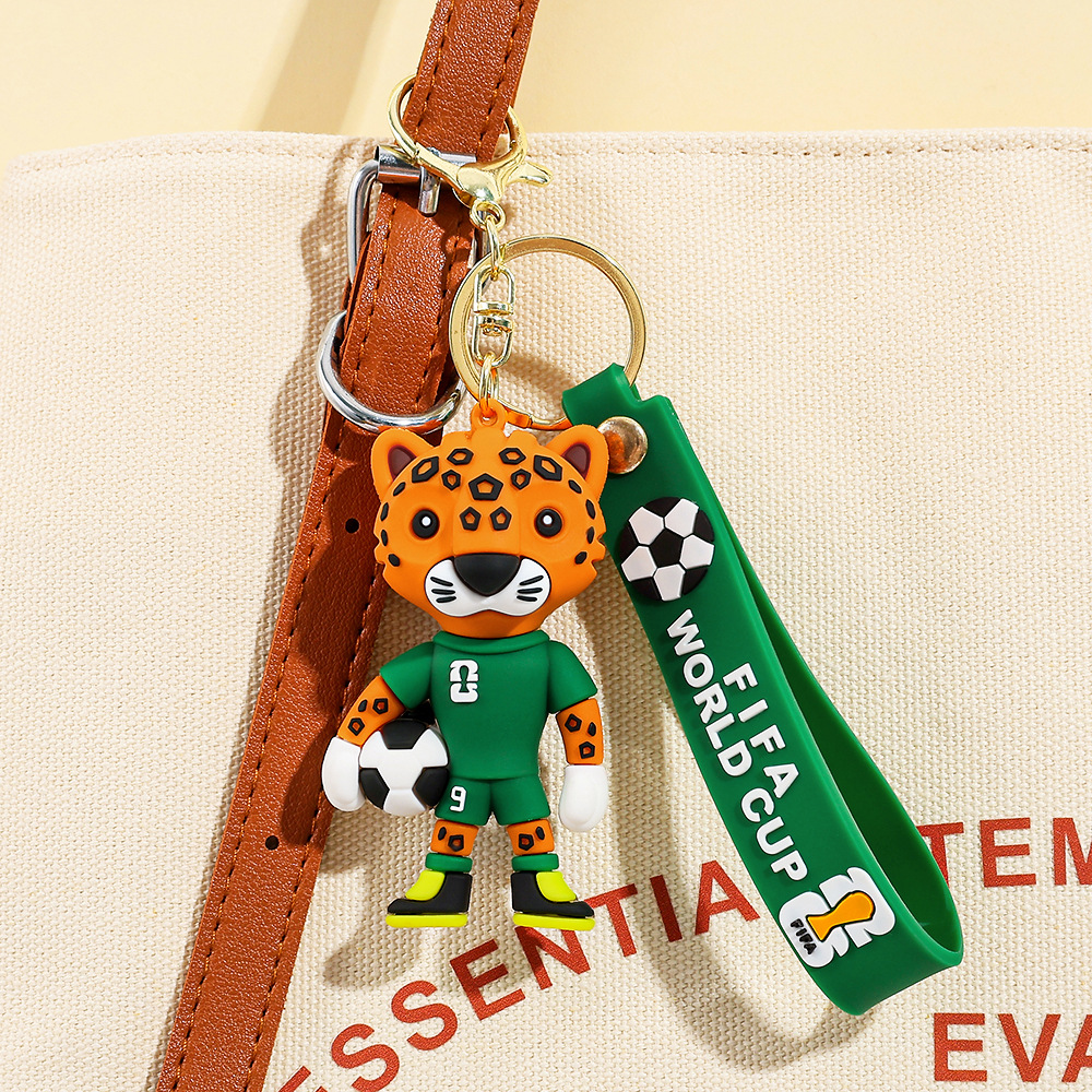 Designer Wholesale Funny World Cup Mascot Pendant Cute Series Keychain Christmas Gift Decoration