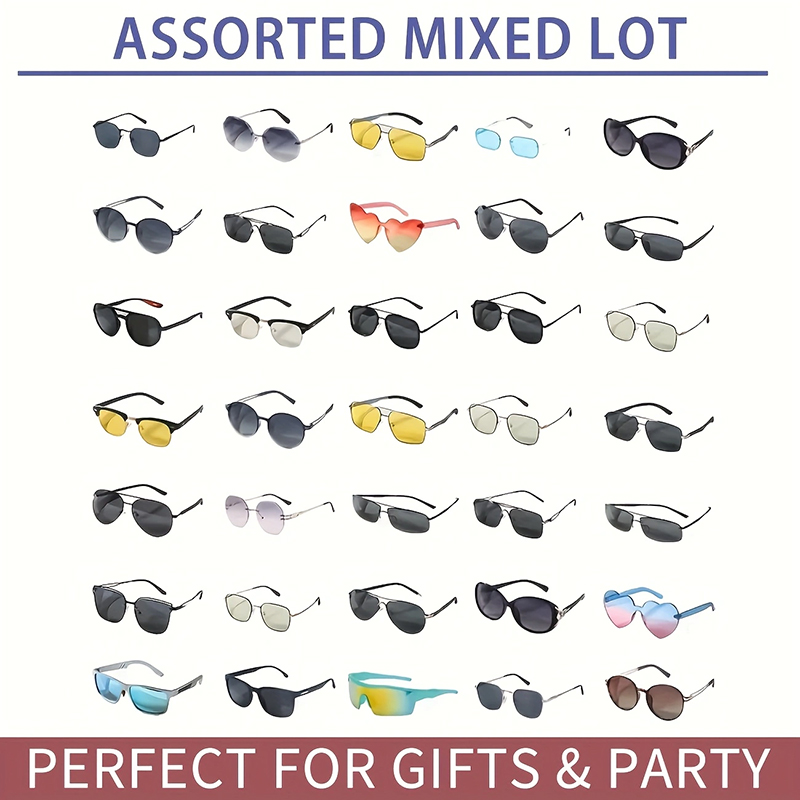Randomly select 6 pairs of sunglasses and glasses