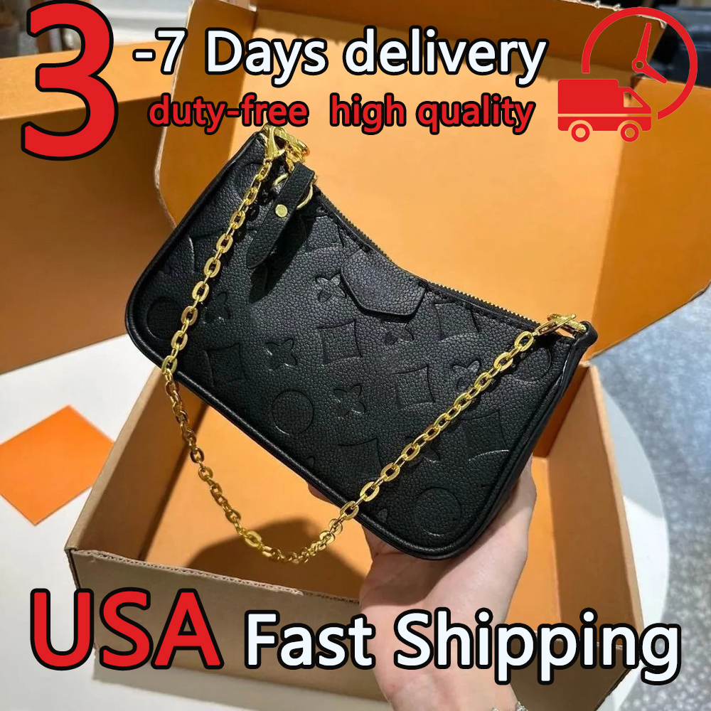 Designer bag fashionable leather embossed shoulder bag handbag classic floral chain luxurious letters high quality armpit tote bag wallet