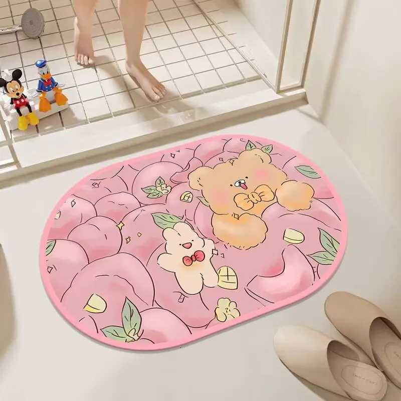 Soft diat d toilet floor mat Quick drying absorbent bathro Non-slip mat Toilet toilet floor mat H251129