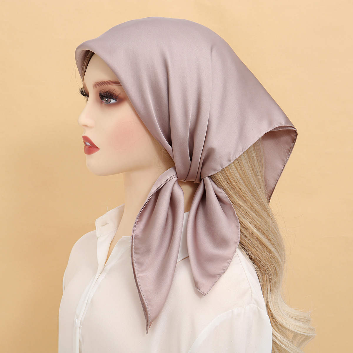 K565 Cross-border new solid color chiffon ladies long scarf scarf headscarf comfortable breathable spot wholesale