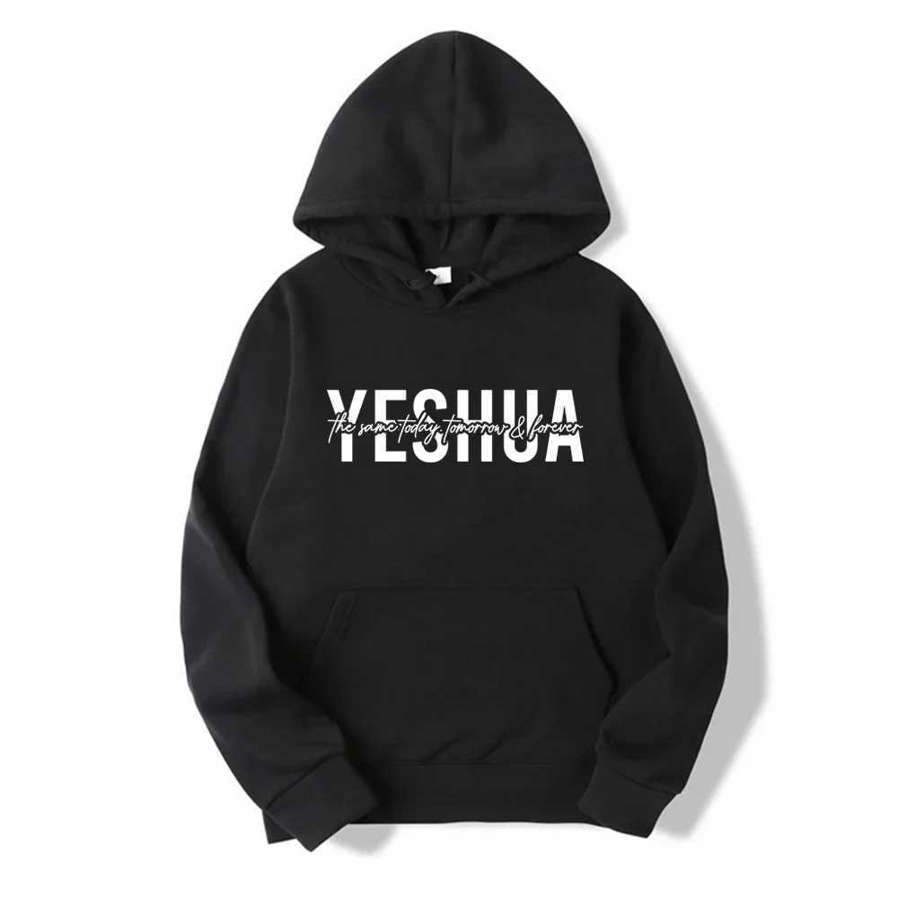 Yeshua - Womens Christian Hoodie Religious Hoodie with Bible Text Gift of Jesus Faith Clothing W250429