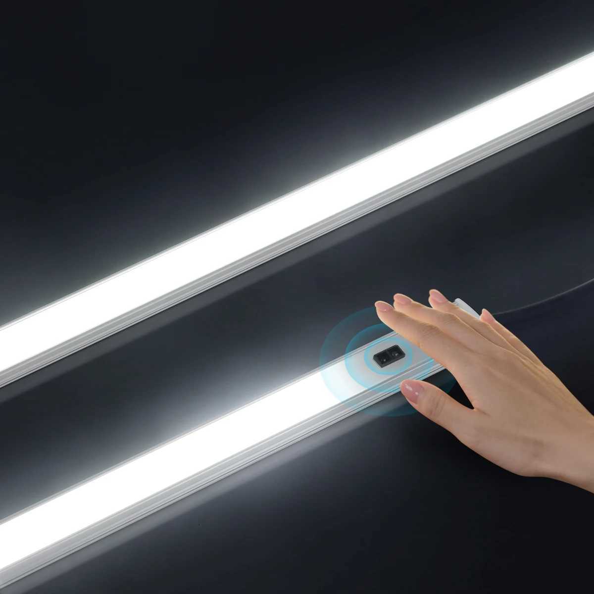 USB Kitchen LED Lights Under Cabinet Unit Lamp Non-Contact Hand Wave Sensor Switch For Cupboard Shelves Workbench Closet Desk M251129