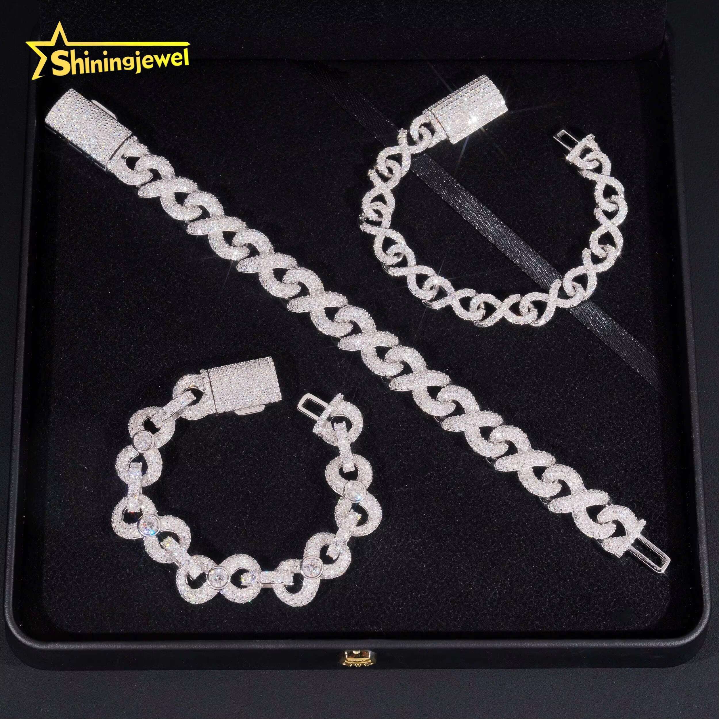 Sleek Cuban Link Bracelet for Professionals Understated 10mm 13mm Moissanite 925 Silver Office to Evening Wear