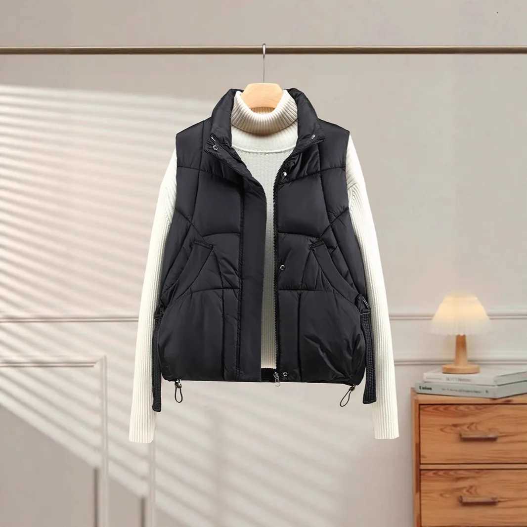 Womens Puffer Vest Jackets Sleeveless Padded Gilet Coat Trendy Full Zip Outerwear Jackets Sleeveless Padded Jackets OuterwearT251129