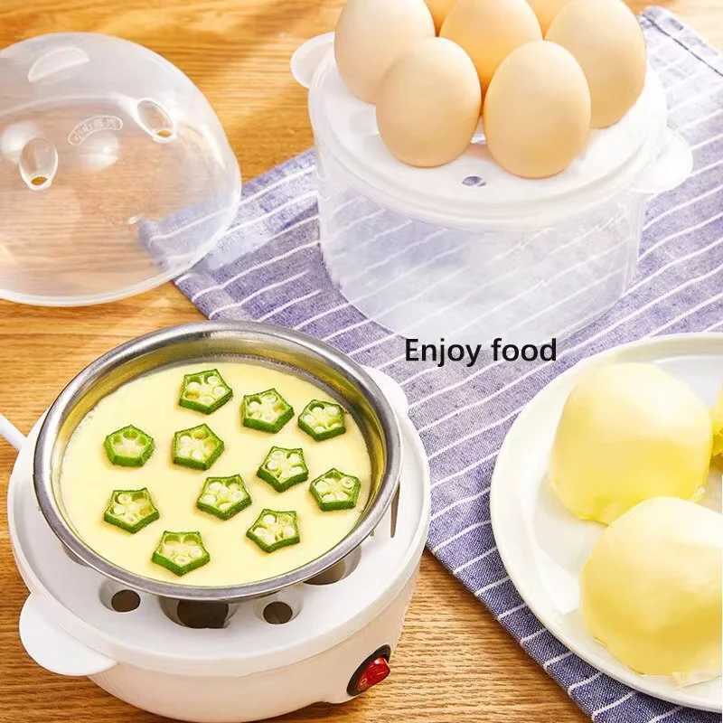 Egg Cooker Multifunctional Electric Egg Boiler Double Layers Egg Cooker Mini Steamer Poacher Kitchen Cooking Breakfast Machine C251129