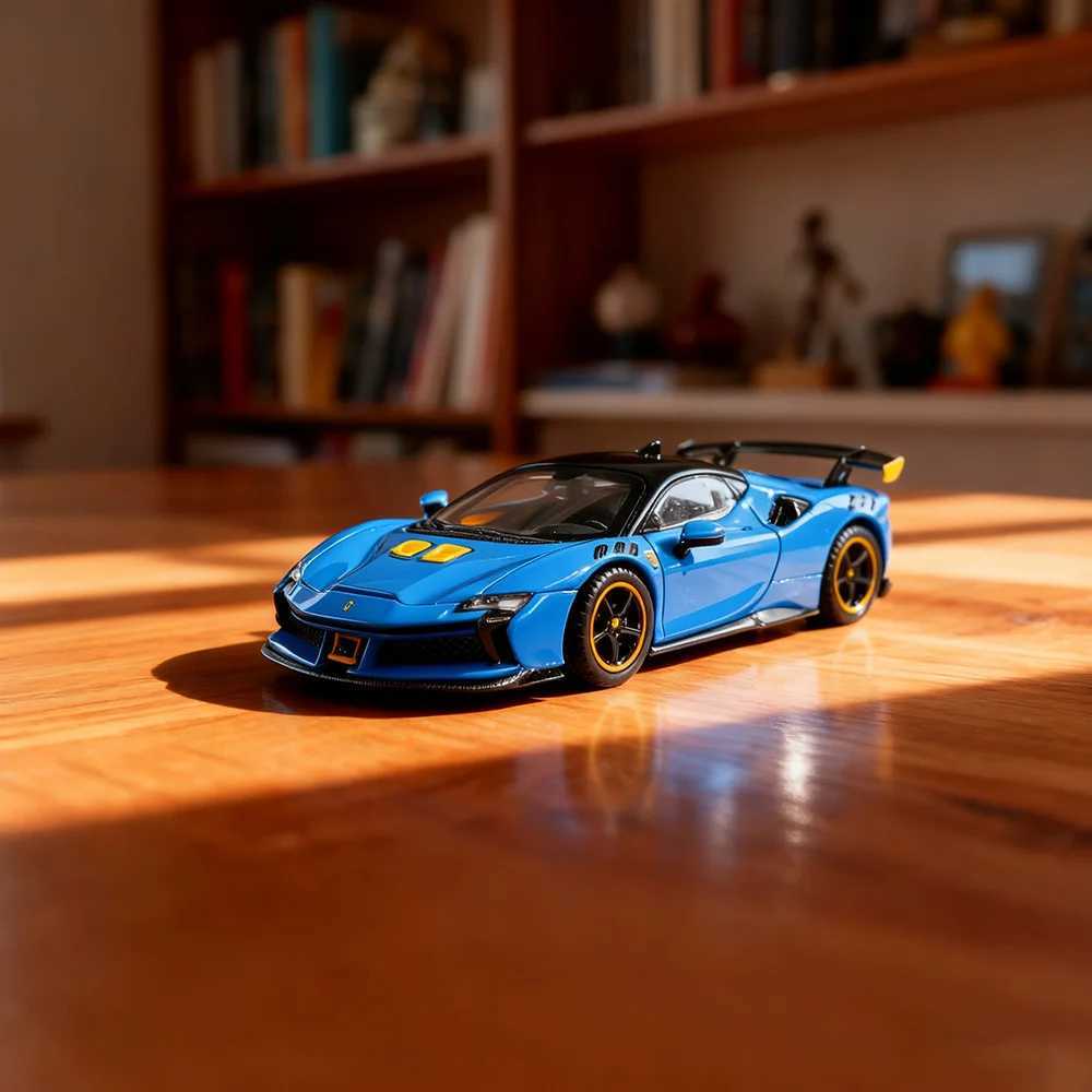 New Arrival 1/64 Model Car Diecast Alloy For SF90 Supercar Model Highly Realistic Detail Miniature Collectible Display Gift J251129