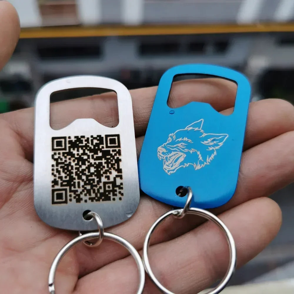 10-100Pcs Creative Tools Stainless Steel Bottle Opener Baptism Gift Wedding Party Guest Keychain Laser Engraved Customized250422