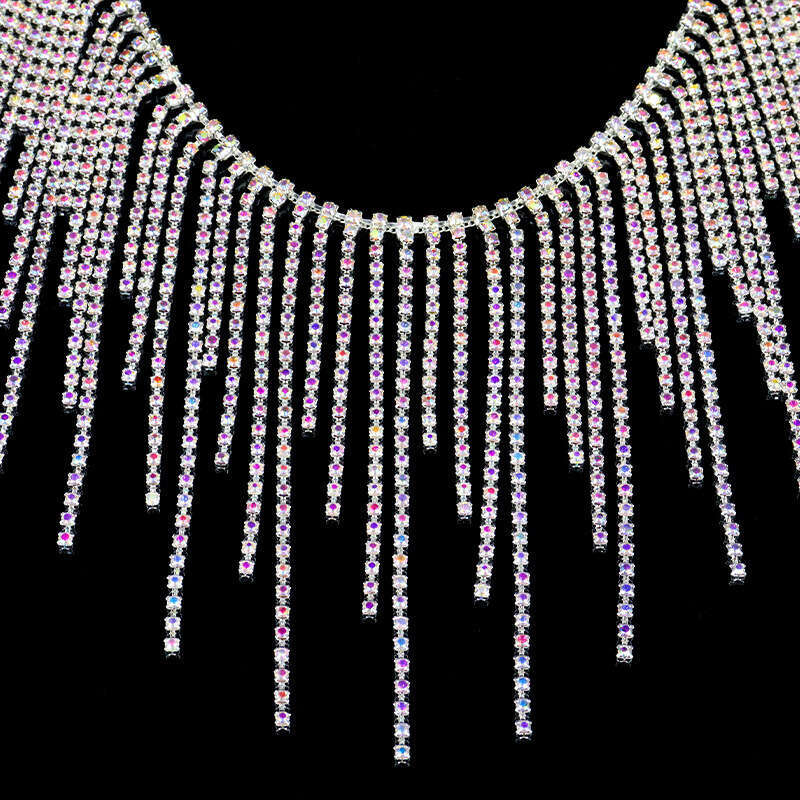 Tassel DIY jewelry rhinestone shoe cap welding clothing fancy code accessories claw chain