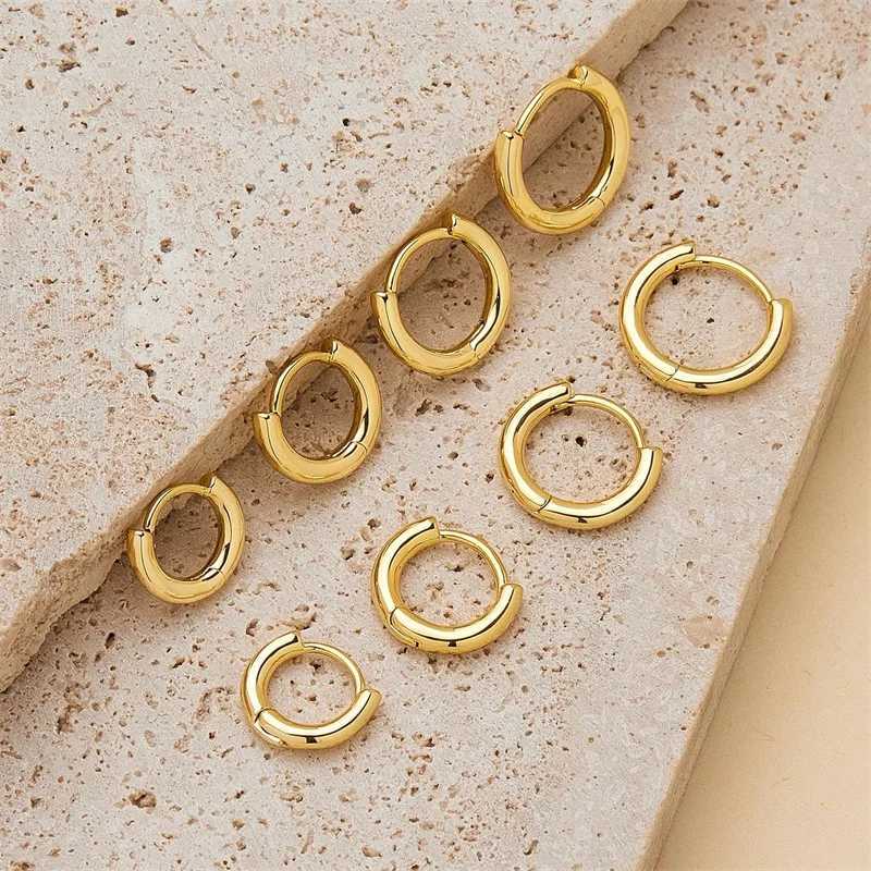 4Pair/set Stainless Steel Circle Hoop Earrings for Women Classic Small Helix Hoops Loop Ring Huggie Cartilage Piercing JewelryT251129