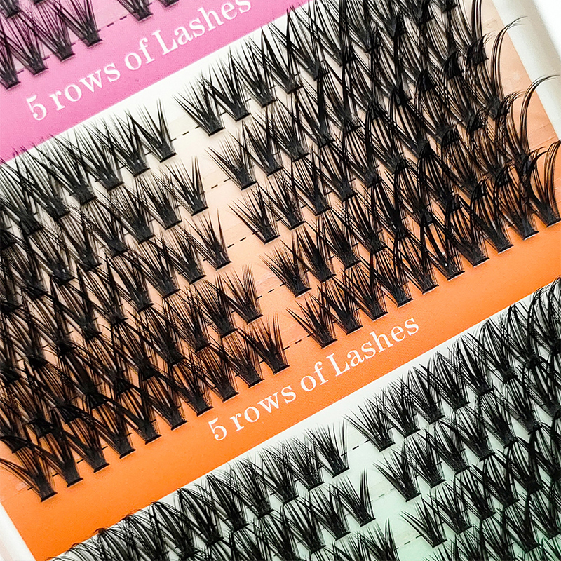 Europe and America's Best-Selling False Eyelashes: 30D-100D Single-Cluster Segmented Clusters Realistic Thickness, Curled Lashes
