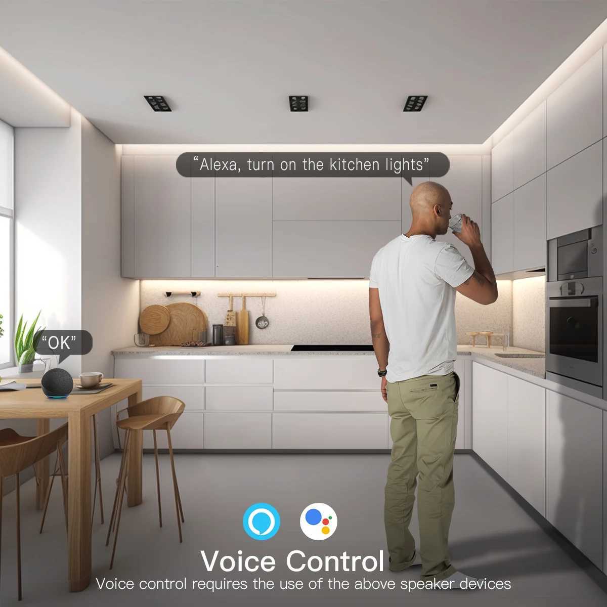 5V USB Tuya Smart Home WiFi Neon LED Strip 1M 2M 3M 5M White/Warm White Dimmable LED Strip Light Work With Alexa Google Home M251129