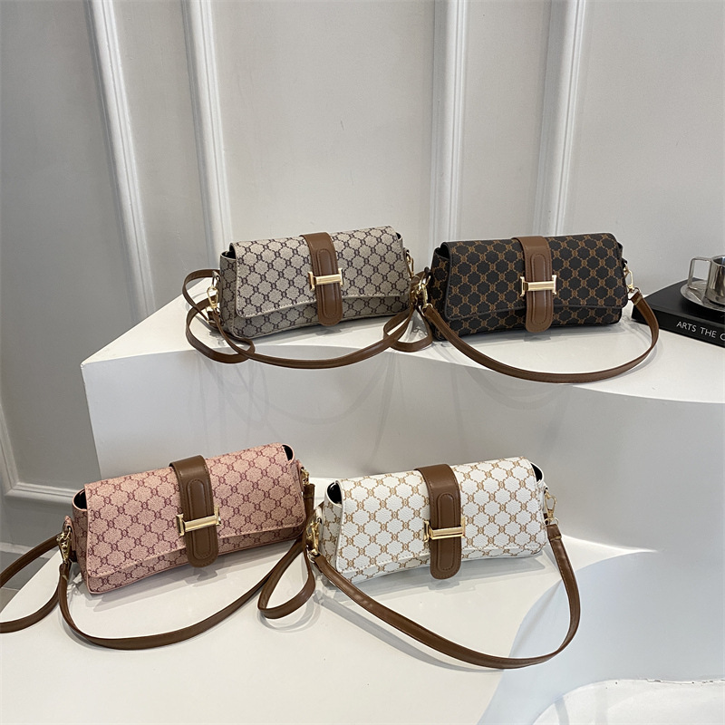 Free shipping Designer bag Plaid tote bag women bag shoulder bag crossbody bag versatile large capacity handbag Leathery black