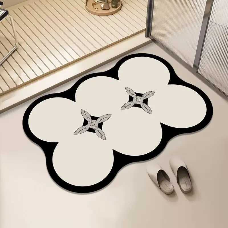 Diat d cushion toilet door floor mat non-slip quick-drying bathro absorbent floor mat toilet door mat foot mat H251129