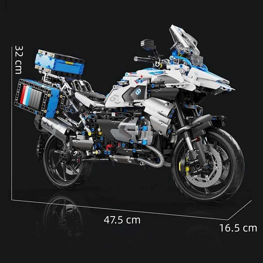 High Tech 15 Motorcycle City Sports Rapid Racing Motorbike Locomotive Moc Modular Brick Model Building Block Boy Gift Toy T4022 J251129