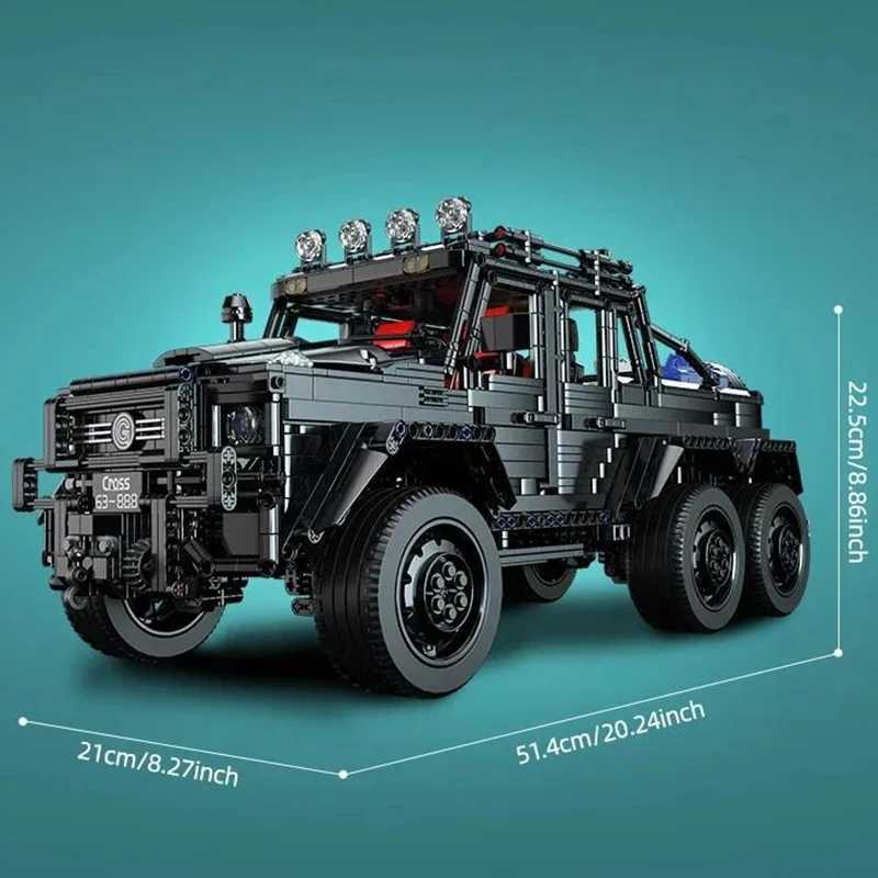 Toylinx Technical Enthusiasts Adults Car Blocks Creativity Off-Road SUV Black Kits 18 Scale Pickup Truck Car Building Cool Gift J251129