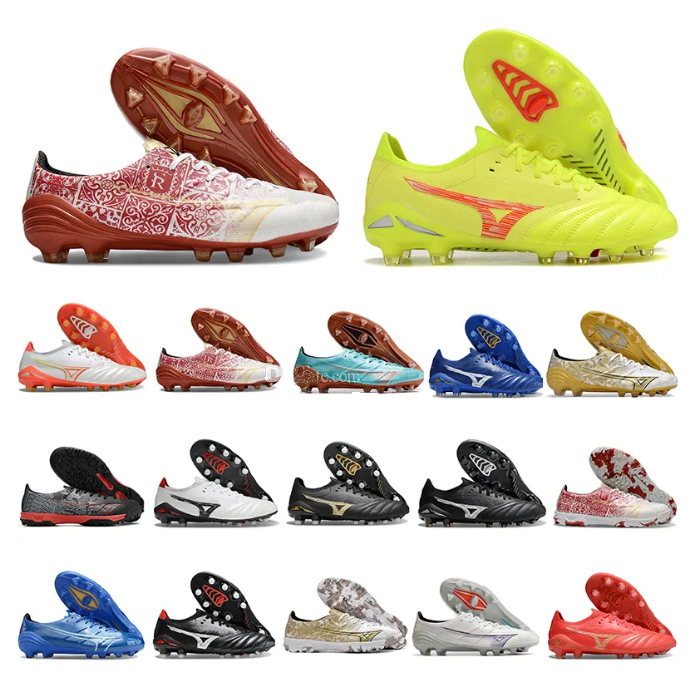 Designer Morelia Neo IV Beta Made in Japan FG/AG Dyna Cleats Prism Gold Boots Elite Mugen Laser Blue Alpha Sergio Ramos 4 Vol. lll Soccer Football Shoes