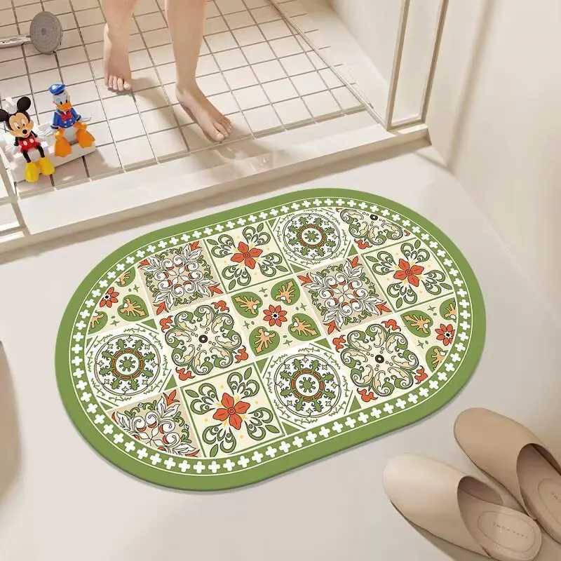 Soft diat d toilet floor mat Quick drying absorbent bathro Non-slip mat Toilet toilet floor mat H251129