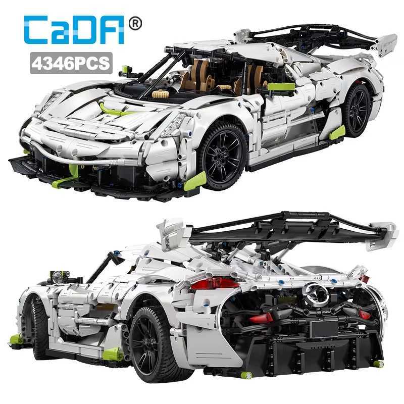 Cada 18 MOC 4346PCS Supercar City Racing Car Hypercar Building Blocks Sportscar Racing Vehicle Bricks Toys Children Kids Gifts J251129