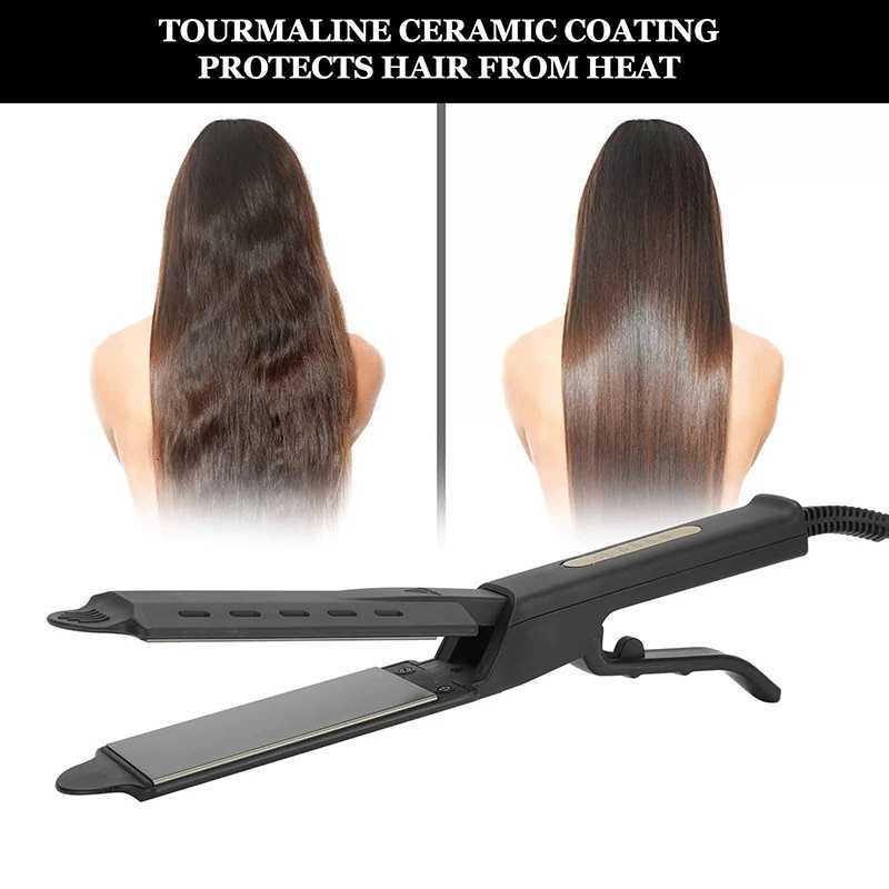Tourmaline Ceramic Hair Straightener with Negative Ions Professional Quality for All HairT251129