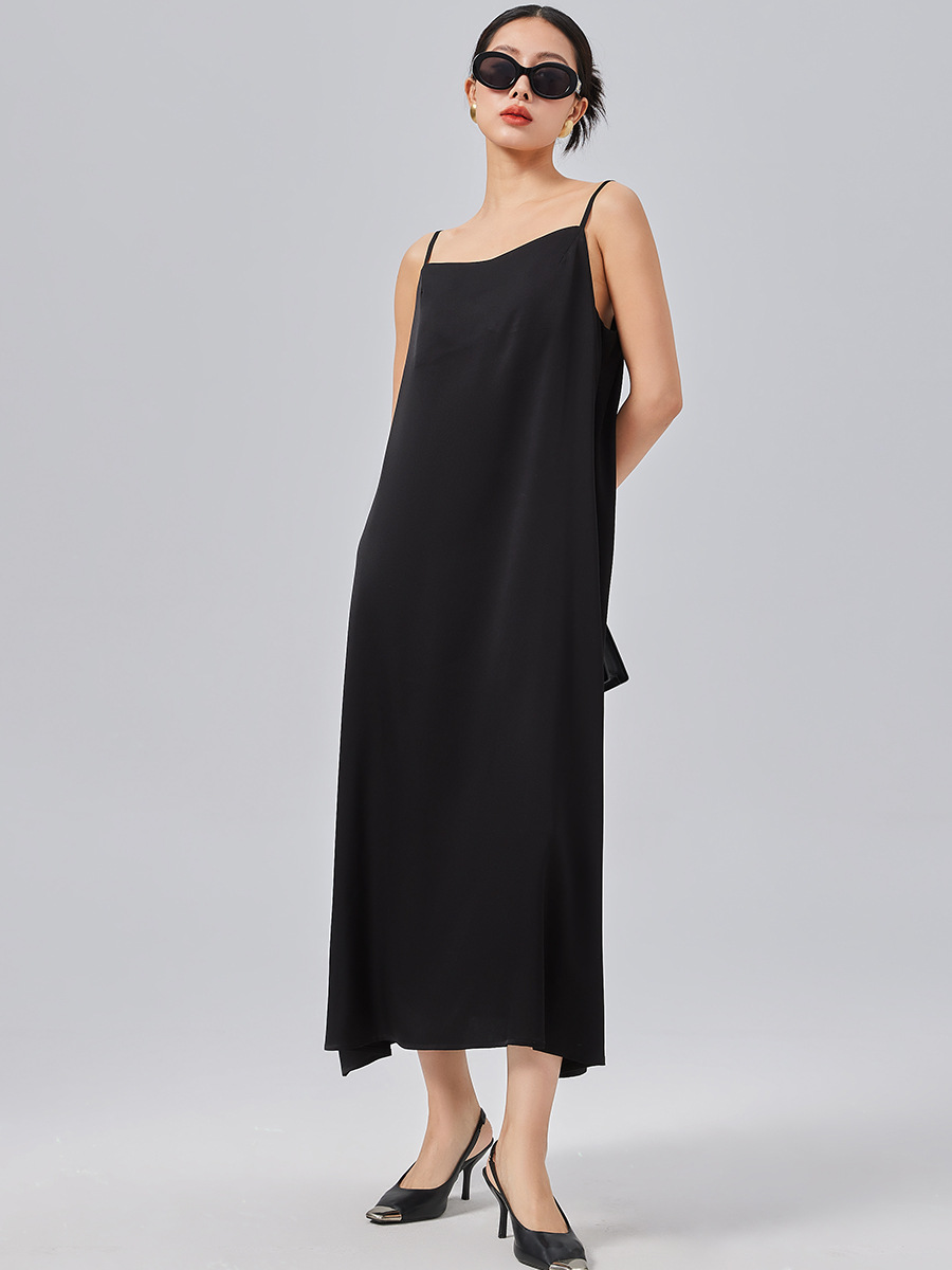 KO41800 Dress Women's 2024 Silk Suspender Dress Mulberry Silk High-end Long Dress