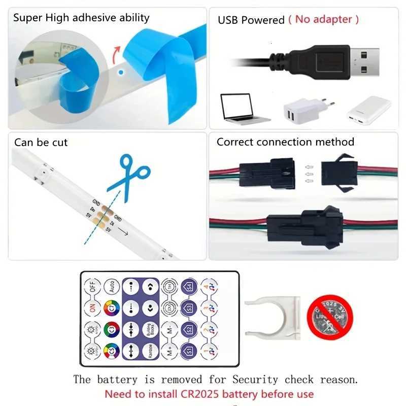 WS2812b RGBIC Led Dream Strip Bluetooth/Tuya Led Strip Lights TV BackLight 5M 10M 20M 30M Led Tape Flexible Ribbon For Room Deco M251129