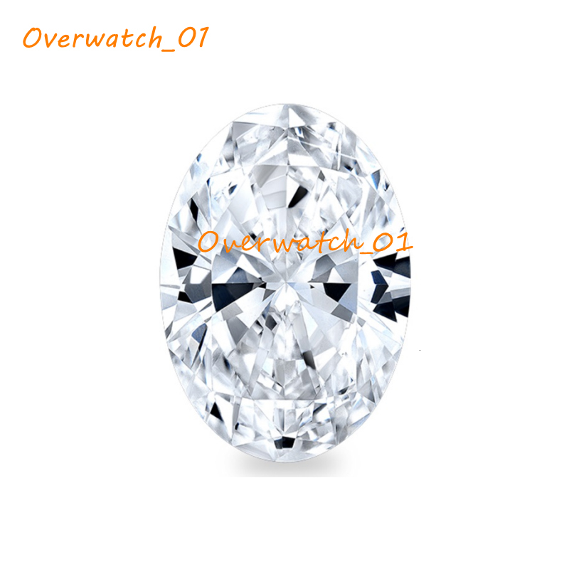 CVD HPHT Lab-Grown Diamond Color D VVS VS 0.7-1.0-2.0 Carat Oval Cutting Diamond Loose Gemstones with IGI Certificate Report
