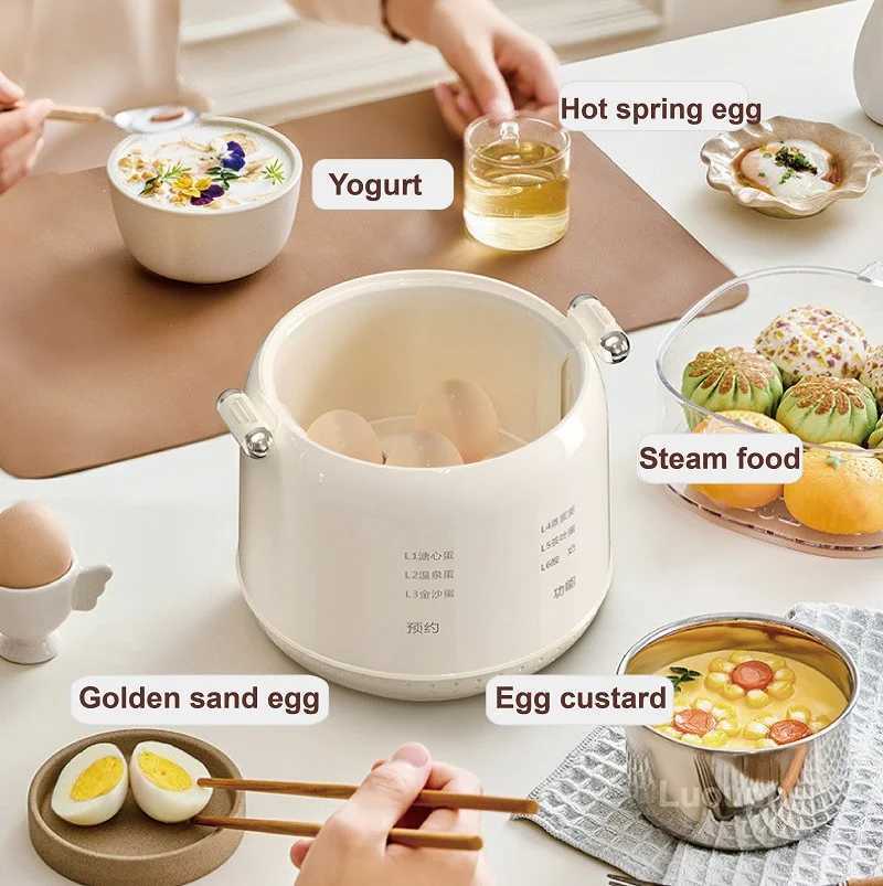 220V Smart Egg Cooker Fully Automatic Buns Corn Steamed Boil Breakfast Machine Reservation Multifunction Soft Boiled Eggs Cooker C251129