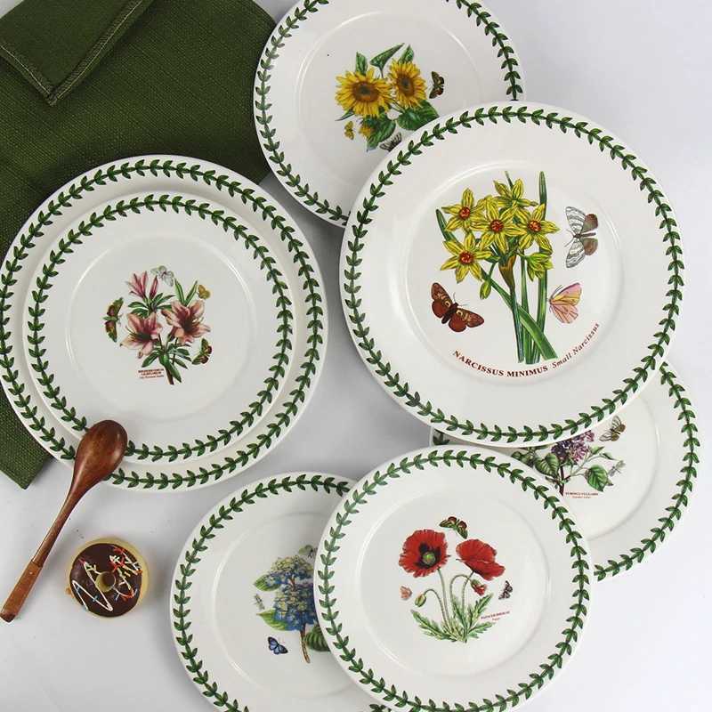 Luxury Ceramic disc high-end breakfast he hotel appearance size tableware vegetable plate Y251129