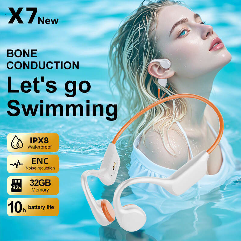 Famous Brand Cross Border X S Bone Conduction Bluetooth With GB Memory Long Battery Life For Listening To Music Sports Running Swimming Earphones