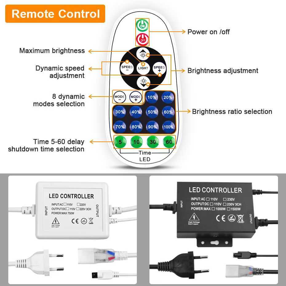 LED Neon Strip 220V 2835 120 LEDs/m Flexible Neon Lamp Light Waterproof Outdoor Holiday Decorative Bluetooth WiFi Tuya Smart APP M251129