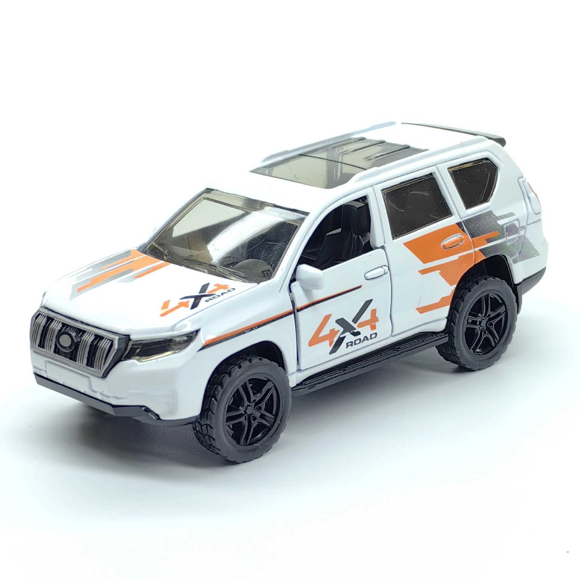 136 Hardcore off-road vehicle simulation alloy pull-back childrens toy door opening model car distribution bagged J251129