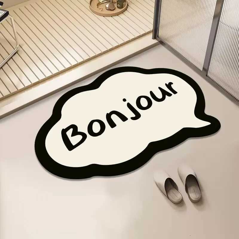 Diat d bathro absorbent floor mat household toilet door soft pad floor mat quick drying non-slip foot pad H251129