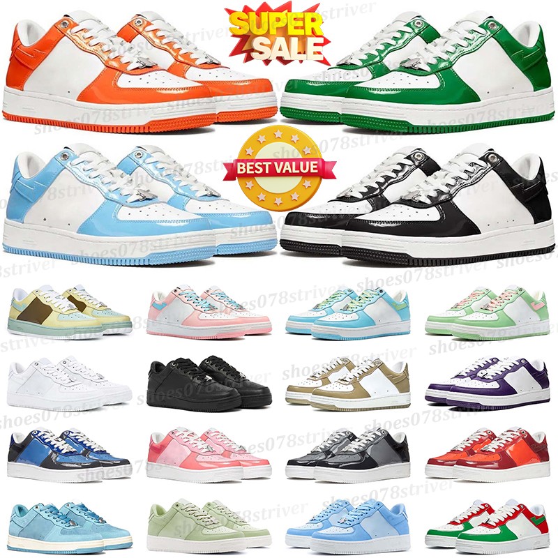 men women designer shoes sneakers mens trainers suede leather black white blue green red orange grey