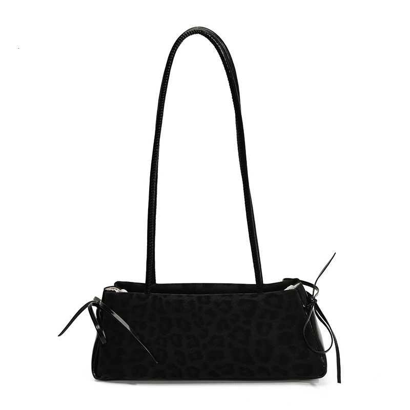 PU Zipper Leopard Shoulder Bags Summer New Fashion Womens Bags on Sale 2025 Retro Design Retro Light Luxury Womens Handbags K251128