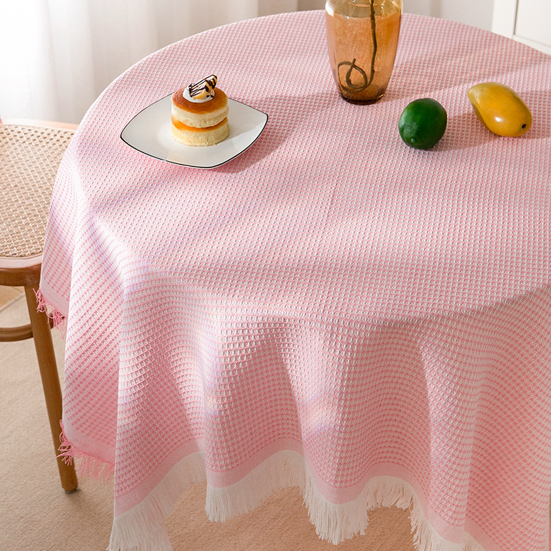 A853 ins style tablecloth knitted fabric tablecloth lace coffee table cover cloth high-grade light luxury desk tablecloth rectangular