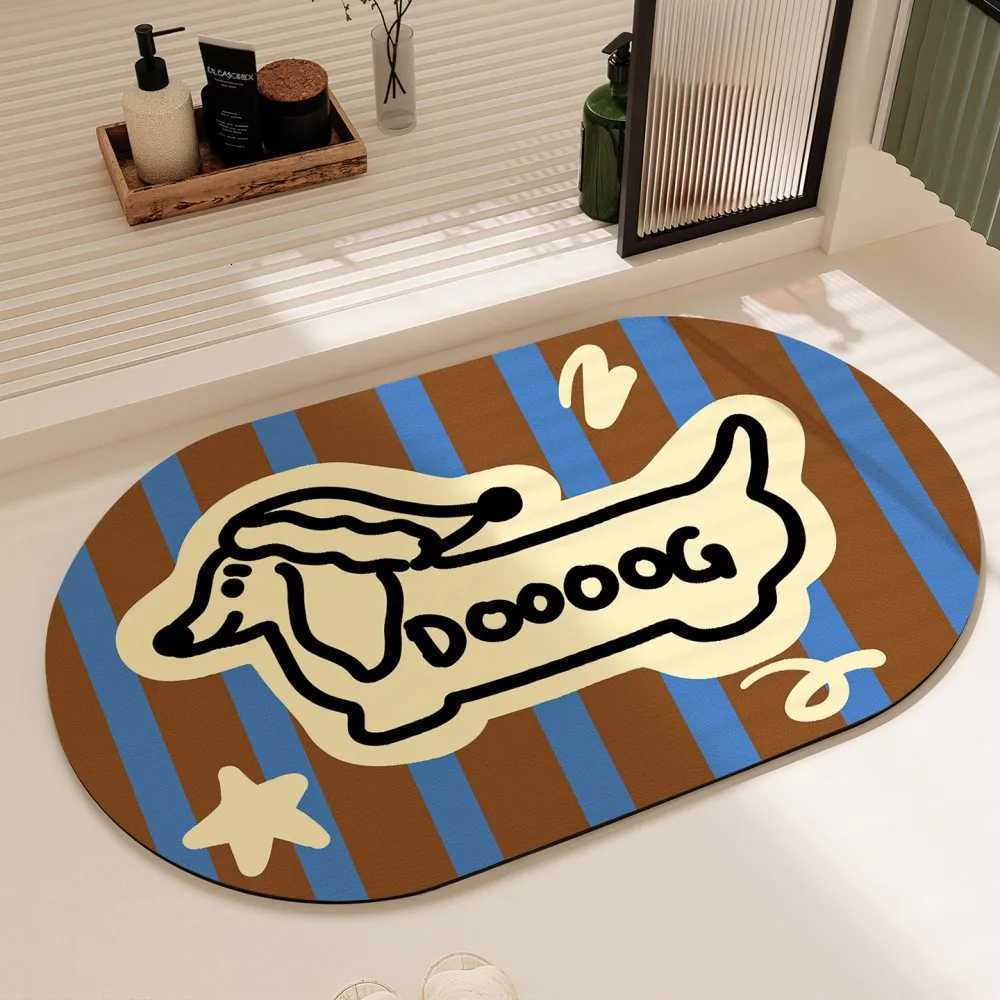 VIKMA Bathro Mat Absorbent Anti-Slip Bath Mat Diatoeous Earth Doormat Ideal for Bathro and Toilet Entrances H251129