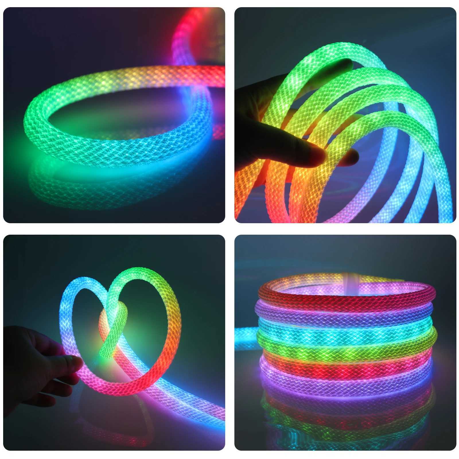 360 Round Reticulate Led Strip Light 5V WS2812B WS2811 Smart RGB Addressable LED Neon Pixel Light IP67 Flexible Silicone Tape M251129