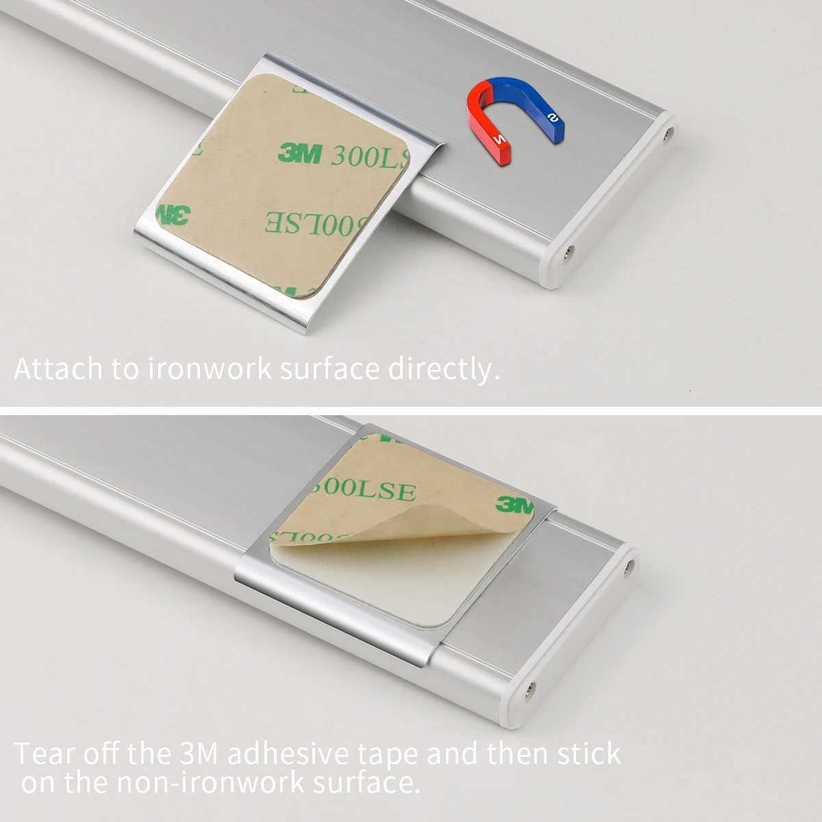 Wireless Rechargeable LED Hand Sweep Sensor Under Cabinet Light 20cm 40cm for Closet Kitchen Wardrobe Stairs Night Lamp Decor M251129