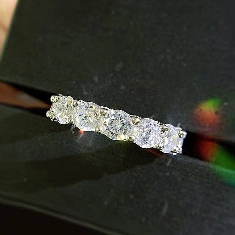 Trendy Jewelry Full Diamond CZ Wheel Finger Ring Women Sparkle Micro Inlaid Cubic Zirconia CZ Geometric Ring for Women
