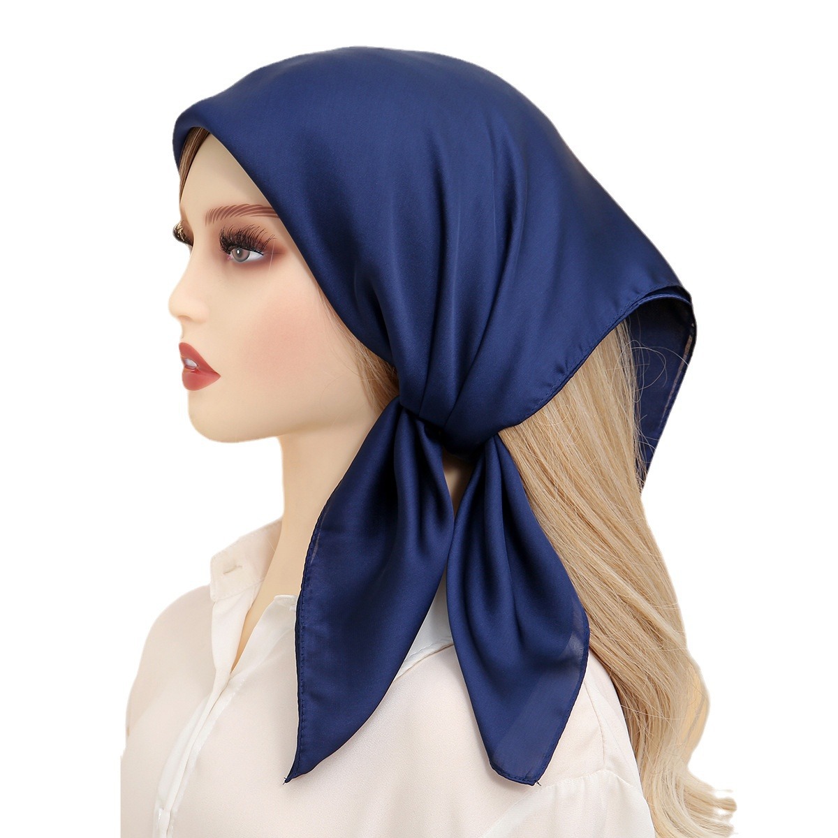 K565 Cross-border new solid color chiffon ladies long scarf scarf headscarf comfortable breathable spot wholesale