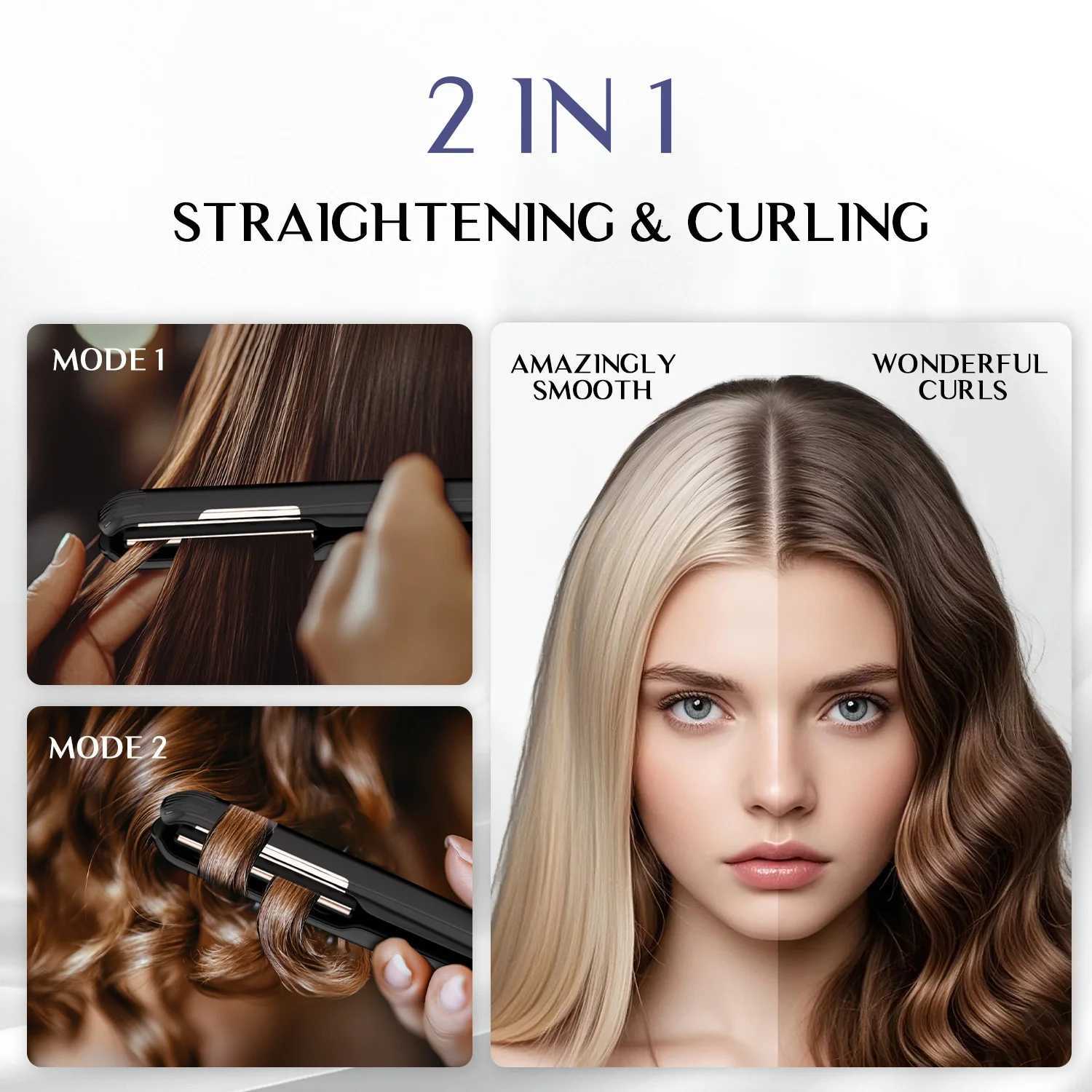 Plasma Hair Straightener Professional 450F Ceramic Plate Hair Flat Iron 1 Inch Suspension Splint Anti-scald Straightening IronsT251129