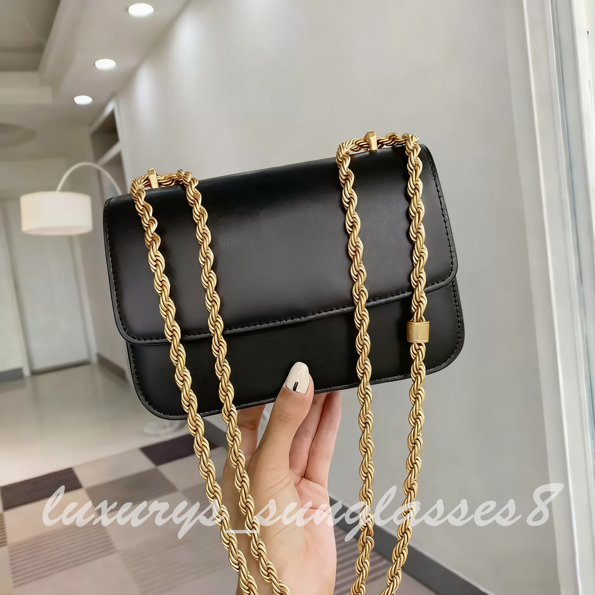 High quality Luxury Designer Bag Leather chain eleanor shoulder bags designer women black handbag tote bag brown cross body bag bucket bag square mini bag Wallet