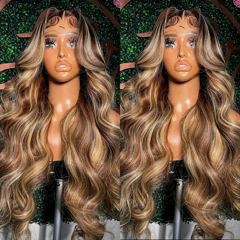 AALIMICE Human Hair Long Wavy Lashfront Wig 16-24 Inches No Adhesive Needed, USA Shipping Available