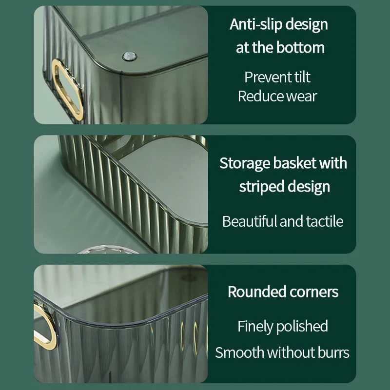 Acrylic Organizers Snacks Bathroom Organizer Rectangular Storage Makeup Clutter Bedroom Cosmetics Living Room Make Up Organizer Y251129