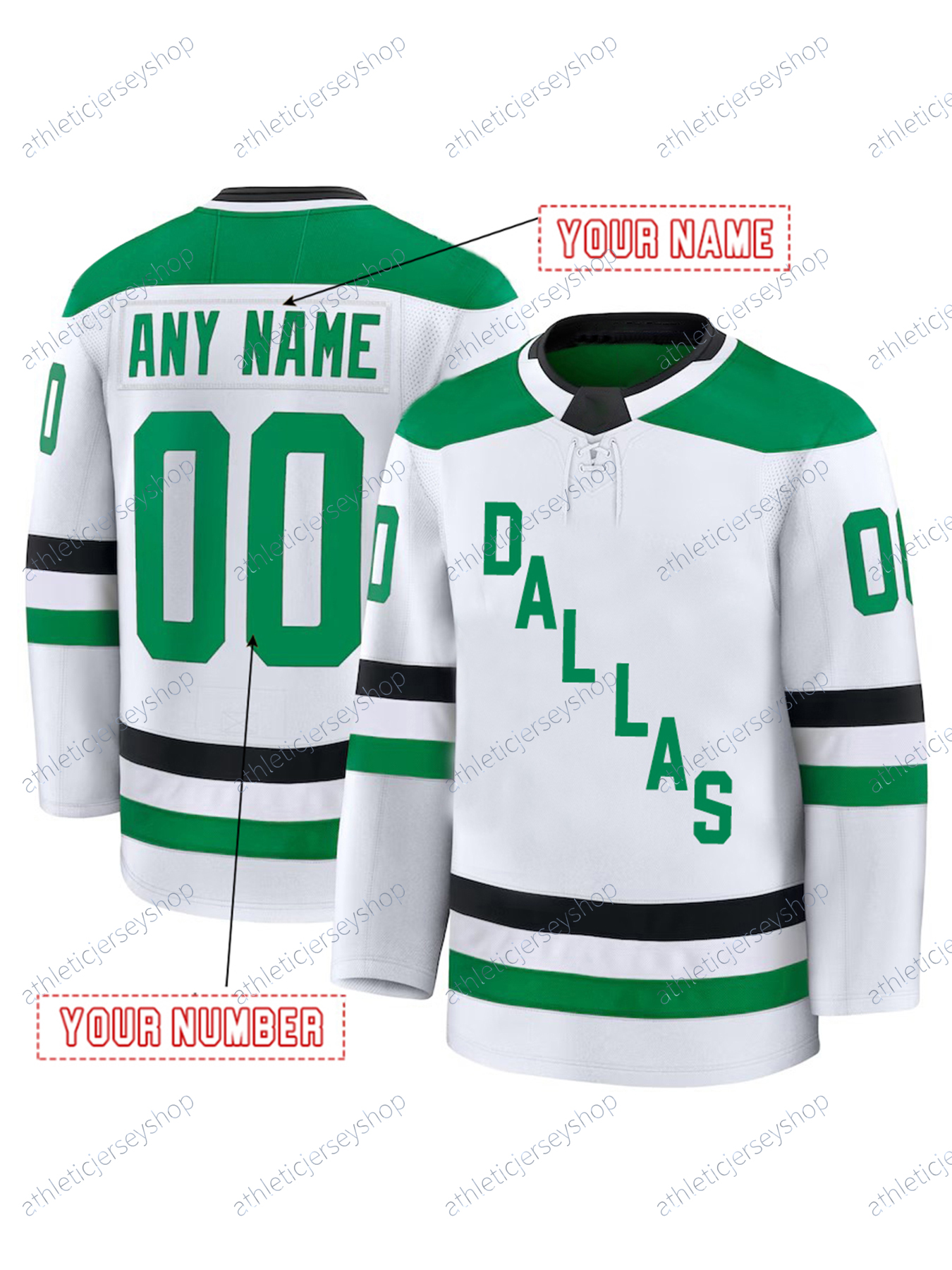 Jason Robertson Black Alternate Premium Jersey Jamie Benn Mikko Rantanen Custom any name any number Stitched